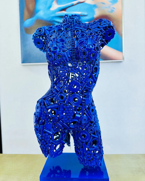 Buste Déco « Blue Mecanic »